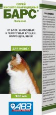 Спрей "Барс" инсектоак. для кошек, 100мл