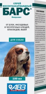 Спрей \"Барс\" инсектоак. для собак, 100мл