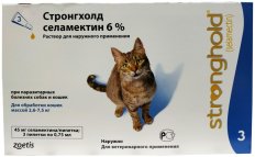 Стронгхолд 45 мг., для кошек (3 пип)