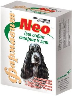 Фармавит NEO для собак стареющих, 90 таб.