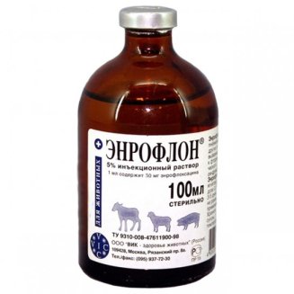Энрофлон 10% 100 мл д\ин.