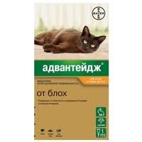 Адвантейдж для кошек до 4кг. 40 мг 4пип/уп.