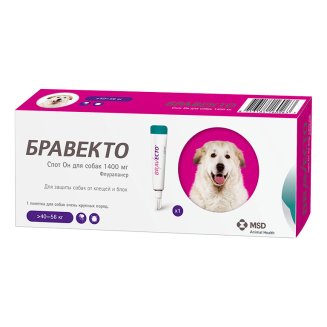 Бравекто Спот Он собаки 1400 мг. (40-56)