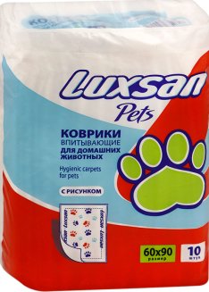 КОВРИКИ впитывающие LUXSAN Premium 60*90 см (10шт)