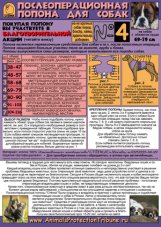 Послеоп. попона для собак №4 (об.гр. 69-79 см)