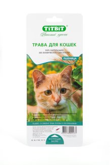 Трава для кошек пшеница Титбит