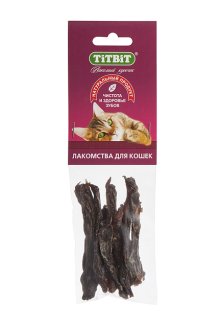 Филе говяжье (соломка) для кошек- мягкая упаковка