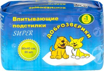 Подстилки впитывающие 40*60 (30шт.) Пелигрин