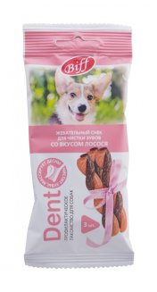 Жев снек DENT со вкусом лосося для собак мелких пород (16 шт)