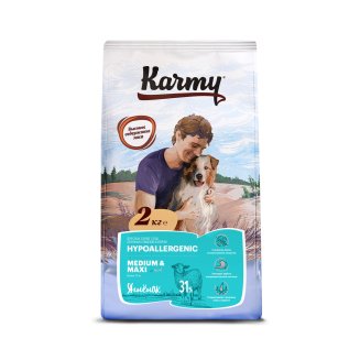 KARMY Hypoallergenic Medium &amp; Maxi Ягненок — 2кг. Гипоаллергенный сухой корм для собак средних и крупных пород