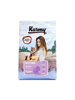 KARMY Kitten Индейка — 1,5кг. Сухой корм для беременных и кормящих кошек и котят в возрасте до 1 год