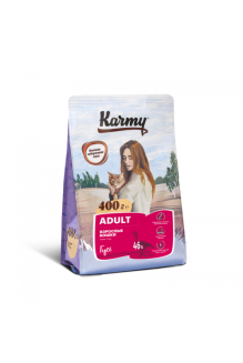 KARMY Adult Курица — 0,4кг. Сухой корм для взрослых кошек старше 1 года.