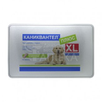 Каниквантел Плюс XL,блистер 3т.(1 таб. на 20 кг веса)