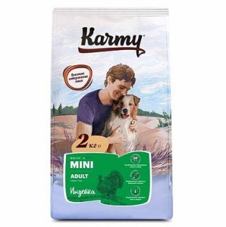 KARMY Mini Adult Индейка — 15кг. Сухой корм для взрослых собак мелких пород старше 1 год