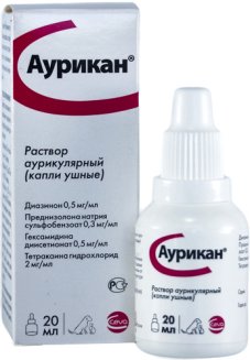 Аурикан капли ушные,20мл