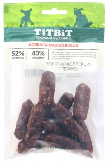 Колбаса Московская для собак Золотая коллекция 80 г