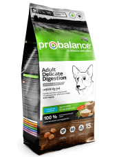 ProBalance Delicate Digestion корм сухой для взрос. собак с лососем и рисом, 15 кг52 PB 183