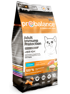 ProBalance Immuno Protection Корм сухой для кошекс лососем,10 кг 50 PB 174