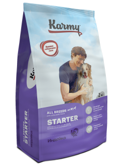 KARMY Starter Индейка — 14кг. Сухой корм для щенков всех пород с момента отъема до 4-х м