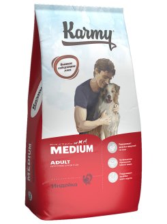 KARMY Medium Adult Индейка — 14кг. Сухой корм для взрослых собак средних пород старше 1 года