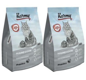 KARMY Maine Coon Взрослые кошки Индейка — 1,5кг. Сухой корм для взрослых кошек старше 1 года