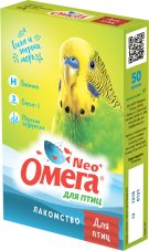 Омега Neo+ м/в лакомство для птиц с биотином упак.50 гр
