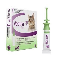 Вектра Felis для кошек, 3 пипетки для борьбы с эктопаразитами животных: блохами, вшами, власоедами,