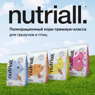 NUTRIALL Полнорационный корм для хомяков с орехом 400г (уп.14шт)