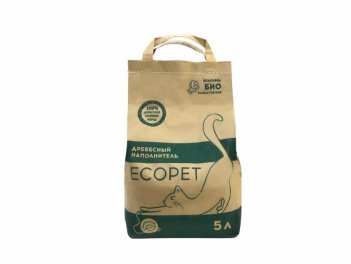 Наполнитель Древесный 5 литров ECOPET
