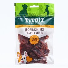 Дольки из телятины для собак мини пород 70 г