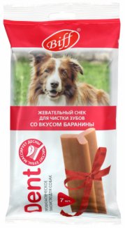 Жев снек DENT со вкусом баранины для собак крупных пород 270 г(11шт.)