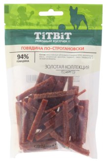 Говядина по-строгановски для собак Золотая коллекция 280 г