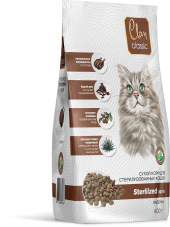 CLAN CLASSIC Sterilized-30/14 Сухой корм для стерилизованных кошек, индейка, 400 гр 1/12