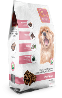CLAN CLASSIC Puppy-30/17 Сухой корм для щенков крупных и средних пород, индейка 1,25 кг 1/6