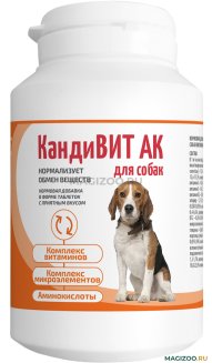 Витамины КандиВИТ АК, банка по 50 таблеток (для беременных и кормящих собак и кошек)