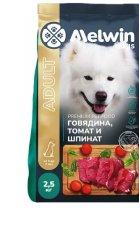 Melwin для собак с говядиной, томатами и шпинатом 2,5кг