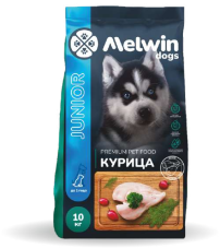Melwin для щенков с курицей 10кг