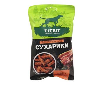 Сухарики со вкусом бекона лакомство для собак 55 г