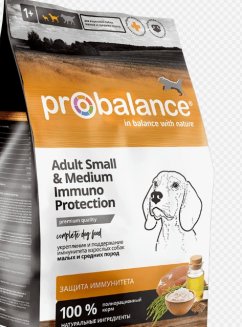 ProBalance Immuno Adult Small&amp;Medium Корм сухой для взрослых собак малых и средних пород, 2 кг 1/4