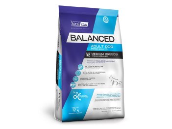 Виталкан Корм Balanced Dog Adult для взрослых собак средних пород, 12 кг