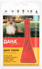 Дана ультра 1,6мл, собаки и щенки 10-20 кг., 1п/уп.