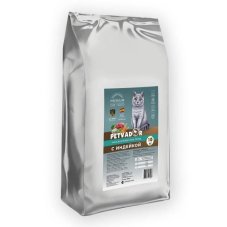PETVADOR (PREMIUM) Полнорационный корм для кошек всех пород, индейка,10 кг