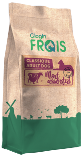 GLOGIN FRAIS CLASSIQUE СУХОЙ КОРМ ДЛЯ ВЗРОСЛЫХ СОБАК С ГОВЯДИНОЙ И ОВОЩАМИ, 3 КГ