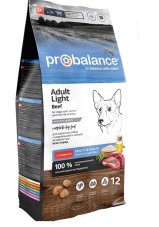 ProBalance Adult Light Beef Корм сухой для взрослых собак всех пород с говядиной, 12 кг