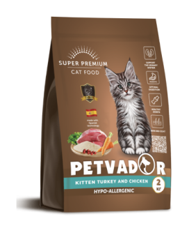 PETVADOR PREMIUM Полнорационный корм для котят, беременных и лактирующих кошек, 1,5 кг 1/8
