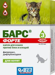 Капли Барс-форте котята (3п)